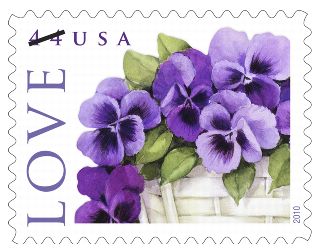 Stamp Announcement 10-11: Love: Pansies in a Basket