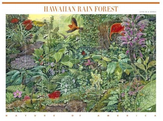 Stamp Announcement 10-22: Nature of America: Hawaiian Rain Forest