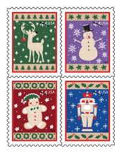 Winter Holidays stamp