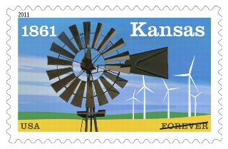 Stamp Announcement 11-04: Kansas Statehood