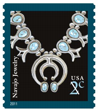 Stamp Announcement 11-7: Navajo Jewelry