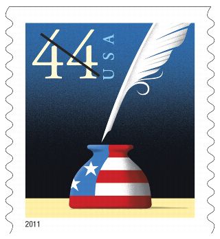 Stamp Announcement 11-08: Patriotic Quill and Inkwell