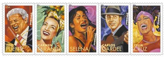 Stamp Announcement 11-09: Latin Music Legends