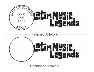 Latin Music Legends Stamp Pictorial Postmark Art Cancelation