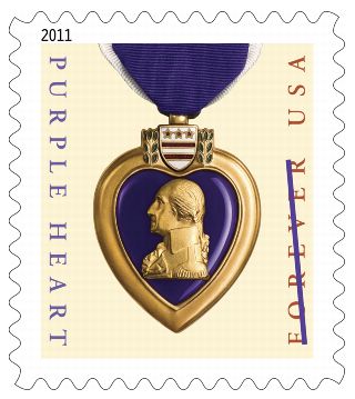 Stamp Announcement 11-26: Purple Heart with Ribbon