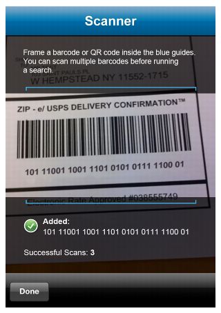 usps barcode scanner