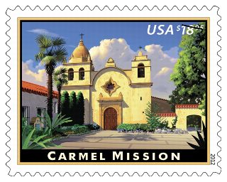 Stamp Announcement 12-22: Carmel Mission