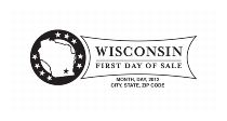 First-Day-of-Sale State Postmark - Wisconsin