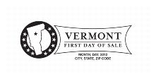 First-Day-of-Sale State Postmark - Vermont