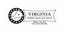 First-Day-of-Sale State Postmark - Virginia
