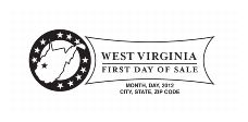 First-Day-of-Sale State Postmark - West Virginia