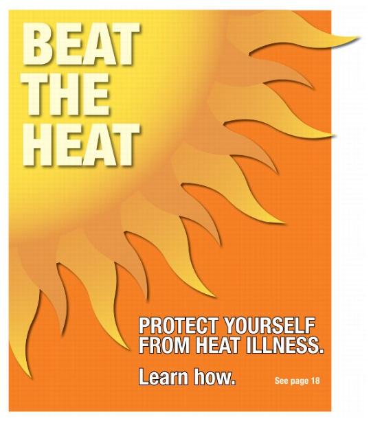 PB 22343, August 9, 2012 back cover - BEAT THE HEAT PROTECT YOURSELF FROM HEAT ILLNESS.