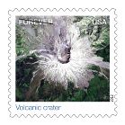 Volcanic crater stamp