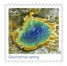 Geothermal spring stamp