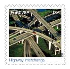 Highway interchange stamp