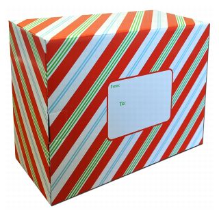 Holiday Stripes Mailing Carton