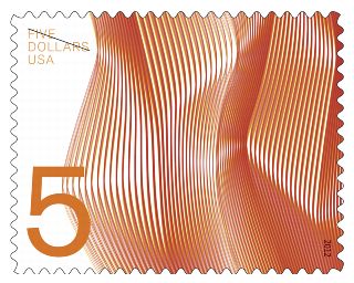 Stamp Announcement 12-52: $1, $2, $5, $10 Waves of Color