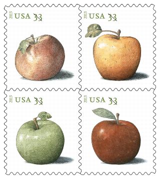 Stamp Announcement 13-04: Apples Stamp