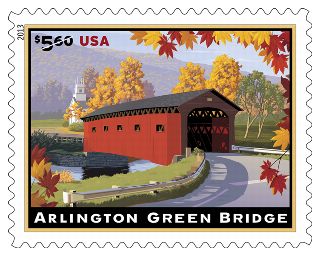 Stamp Announcement 13-08: Arlington Green Bridge (Priority Mail) Stamp