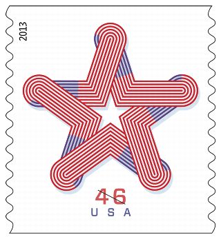  USPS Patriotic Spiral Book of 10 Forever First Class