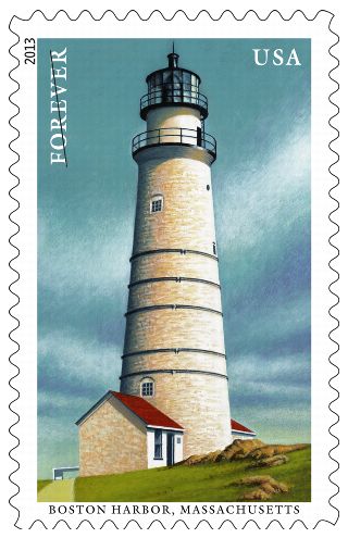 Boston Harbor stamp image