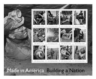 Stamp Announcement 13-35: Made in America ~ Building a Nation Stamps