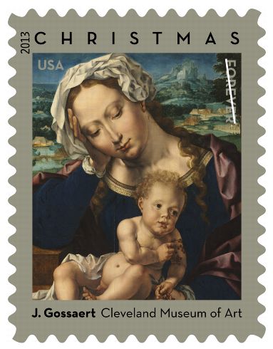 Stamp Announcement 13-42: Virgin and Child by Jan Gossaert Stamp