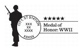 Medal of Honor Stamps Pictorial Postmark Art