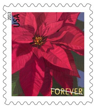 Holiday Stamps 2013 - Poinsettia stamp