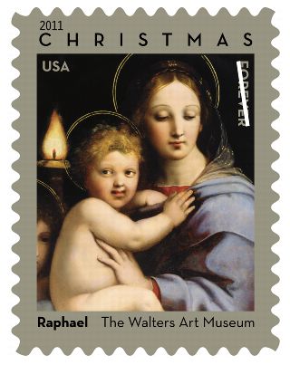 Holiday Stamps 2013 - Madonna of the Candelabra stamp