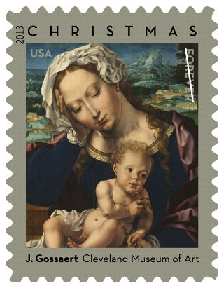 Holiday Stamps 2013 - Gossaert Modonna & Child stamp