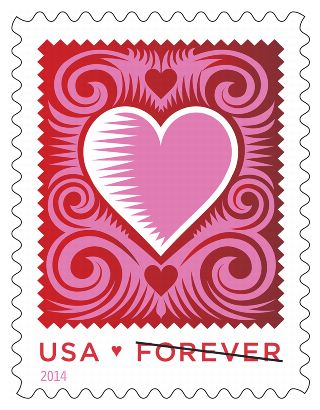 Stamp Announcement 14-3: Love: Cut paper Heart Stamp