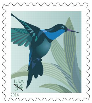 Stamp Announcement 14-7: Hummingbird Stamp