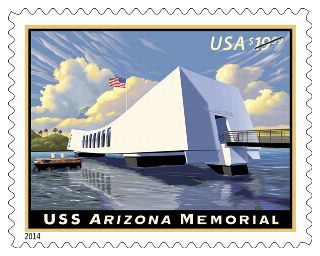 Stamp Announcement 14-15: USS Arizona Memorial Stamp