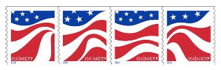 Stamp Announcement 14-25: Red, White and blue Stamps
