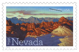 Stamp Announcement 14-29: Nevada Statehood Stamp
