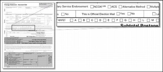 PS Form 3602-R1, Postage Statement-Standard Mail