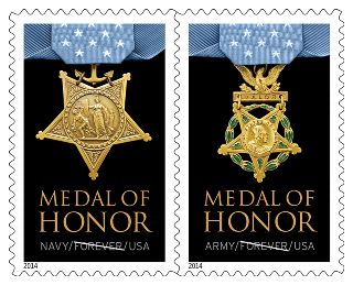 Stamp Announcement 14-32: Medal of Honor: Korean War Stamps graphic