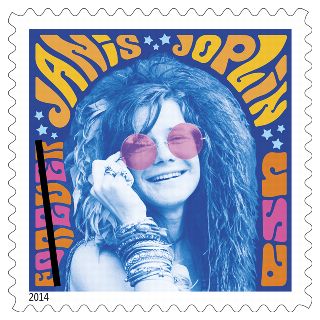 Stamp Announcement 14-35: Janis Joplin Stamp