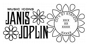 Janis Joplin Stamp Pictorial Postmark Art