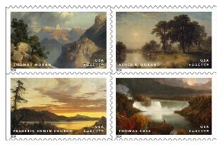 Stamp Announcement 14-36: Hudson River School Stamps