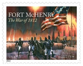 Stamp Announcement 14-38: The War of 1812" Fort McHenry Stamp