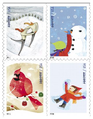 Stamp Announcement 14-42: Winter Fun Stamp