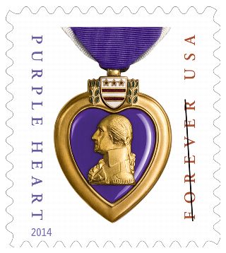 Stamp Announcement 14-45: Purple Heart Medal Stamp