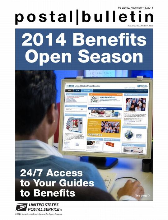 PB 22402, November 13, 2014, Front Cover - 2014 Benefits Open Season 24/7 Access to Your Guides to Benefits