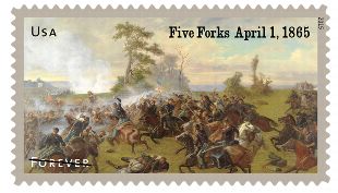 Stamp Announcement 15-14: Civil War: 1865 Stamps - Five Forks