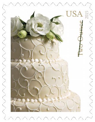 Stamp Announcement 15-24: Wedding Cake Stamp