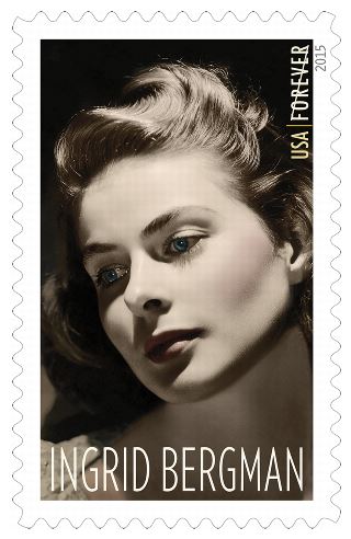 Stamp Announcement 15-34: Ingrid Bergman Stamp