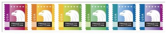 Stamp Announcement 15-37: Spectrum Eagle Stamps