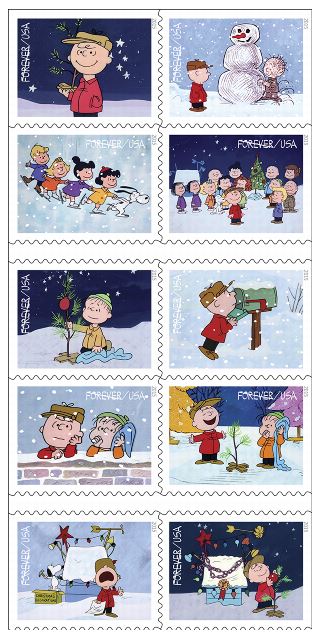 Stamp Announcement 15-39: A Charlie Brown Christmas Stamps